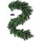 2PC Pre-Lit Christmas Garland 6' Artificial Pine - 120 Tips, 12" Wide with 75 Battery-Powered LED Lights
